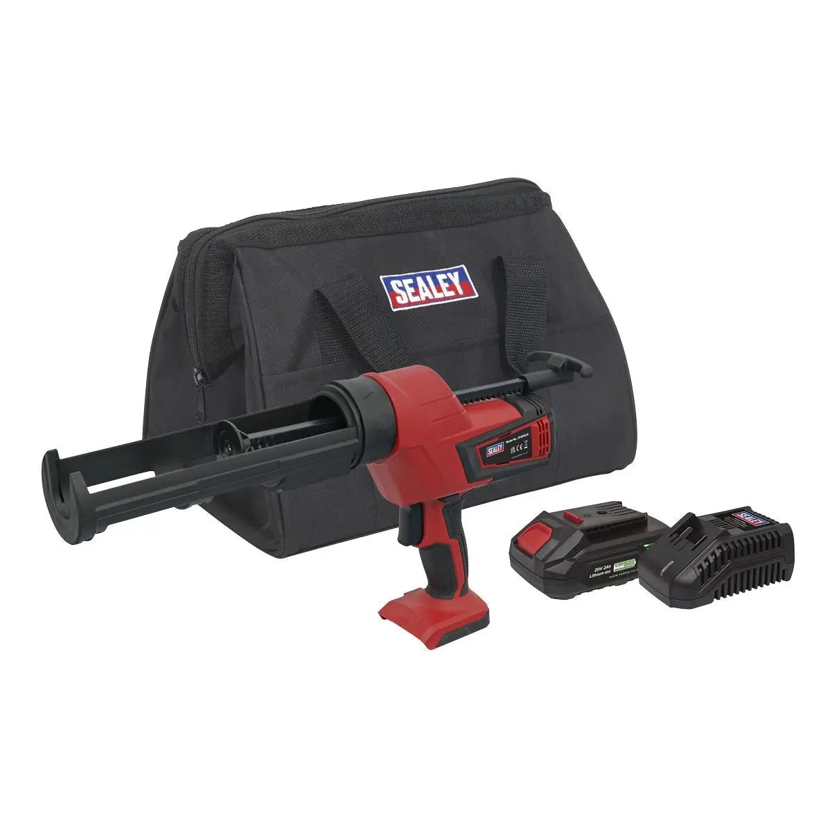 Sealey Cordless 20V 2Ah SV20 Series Caulking Gun Kit 310ml