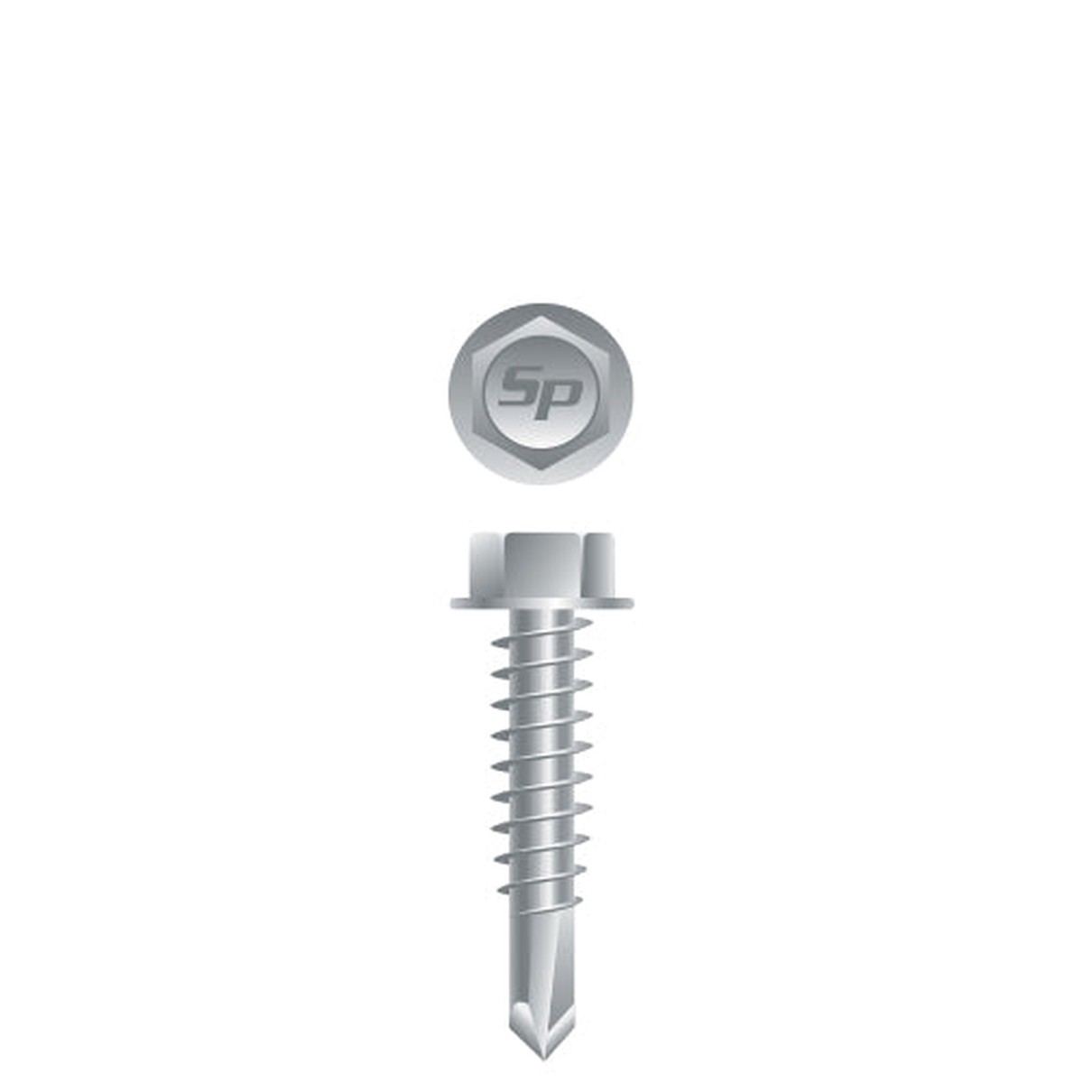 #12 Strong-Point Hex Washer Head 12-14 x 1-1/2, Strong-Shield
