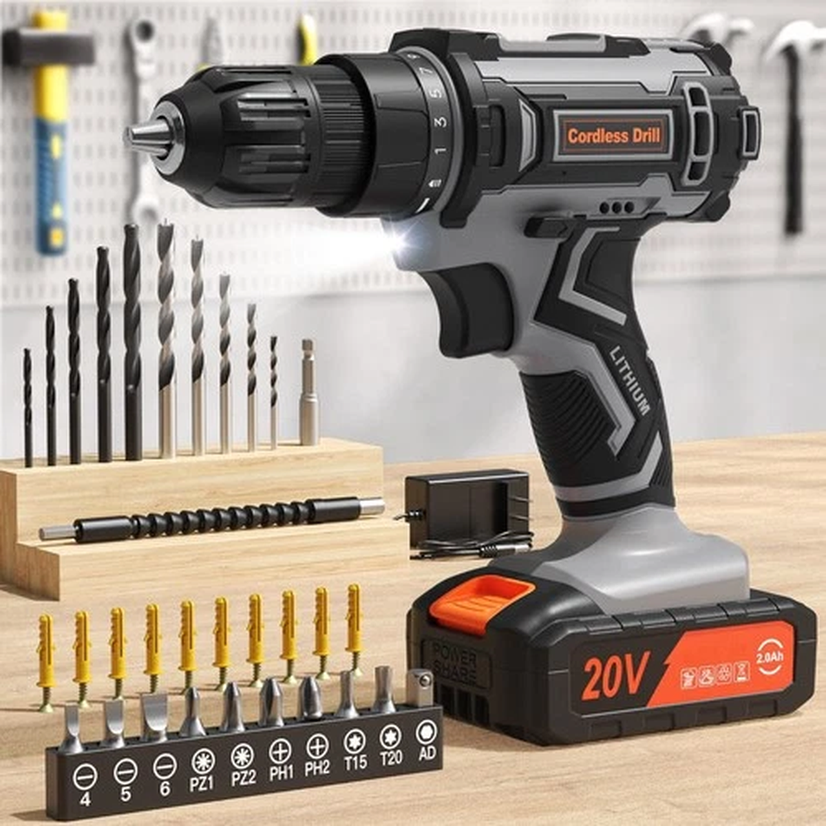 Yougfin Cordless Impact Wrench 1/2 with 550N.M High 550 N.M, Green & Black