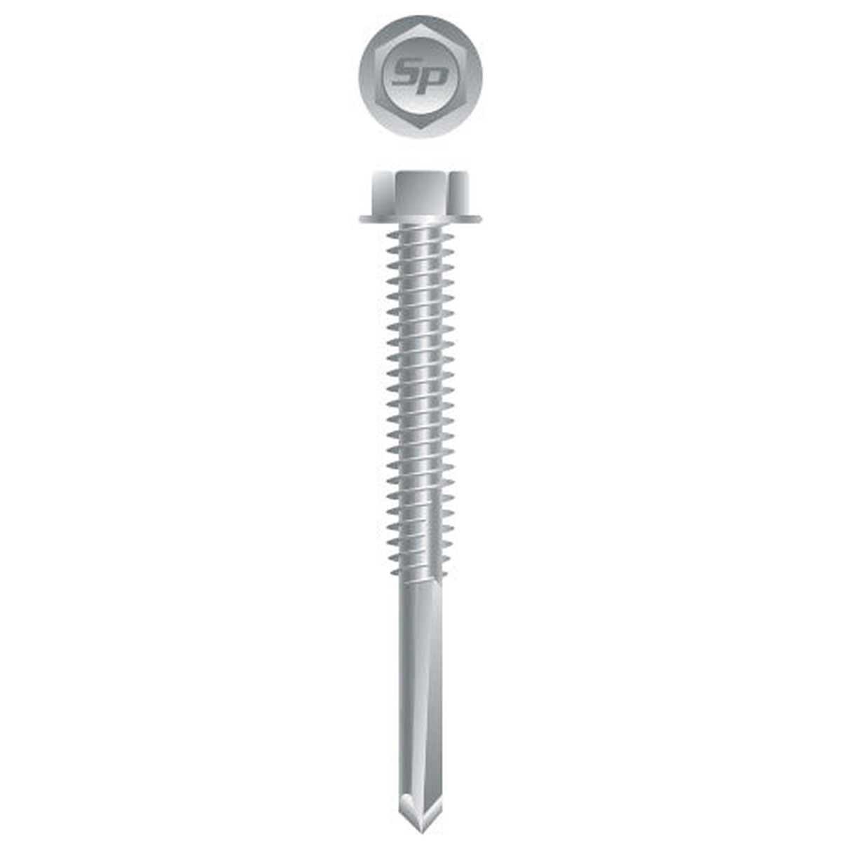 #1/4 Strong-Point Hex Washer Head 1/4-20 x 4, Strong-Shield